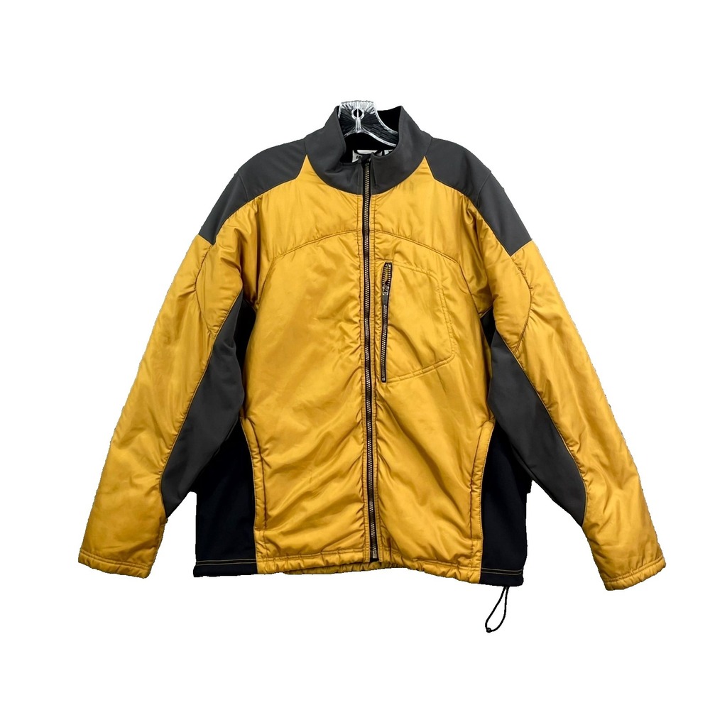 Obermeyer Ski Jacket Mens XL Yellow Puffer Insulated Outdoor Snowboard Sports